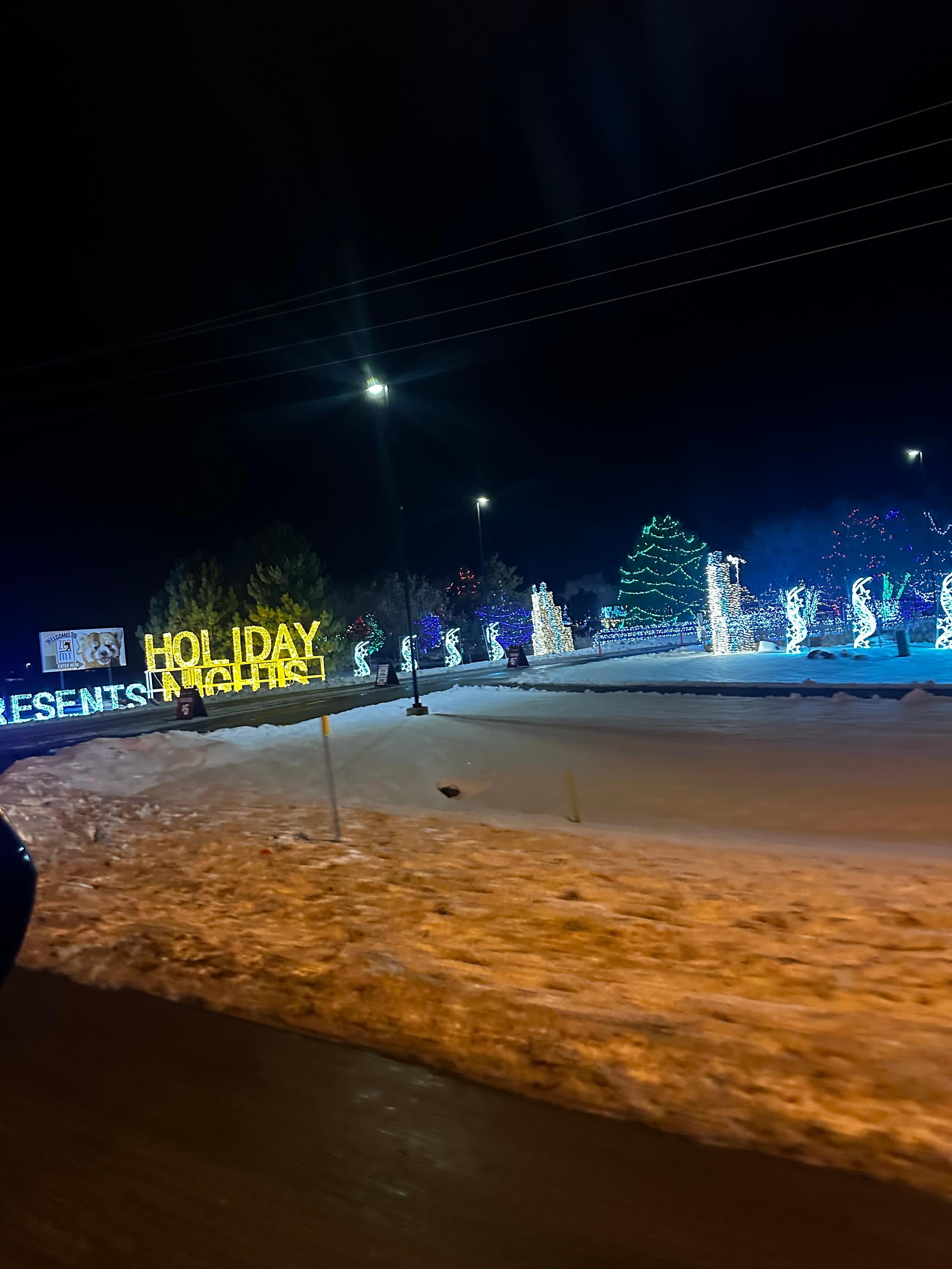 We could hear the Christmas music from the Zoo :-)