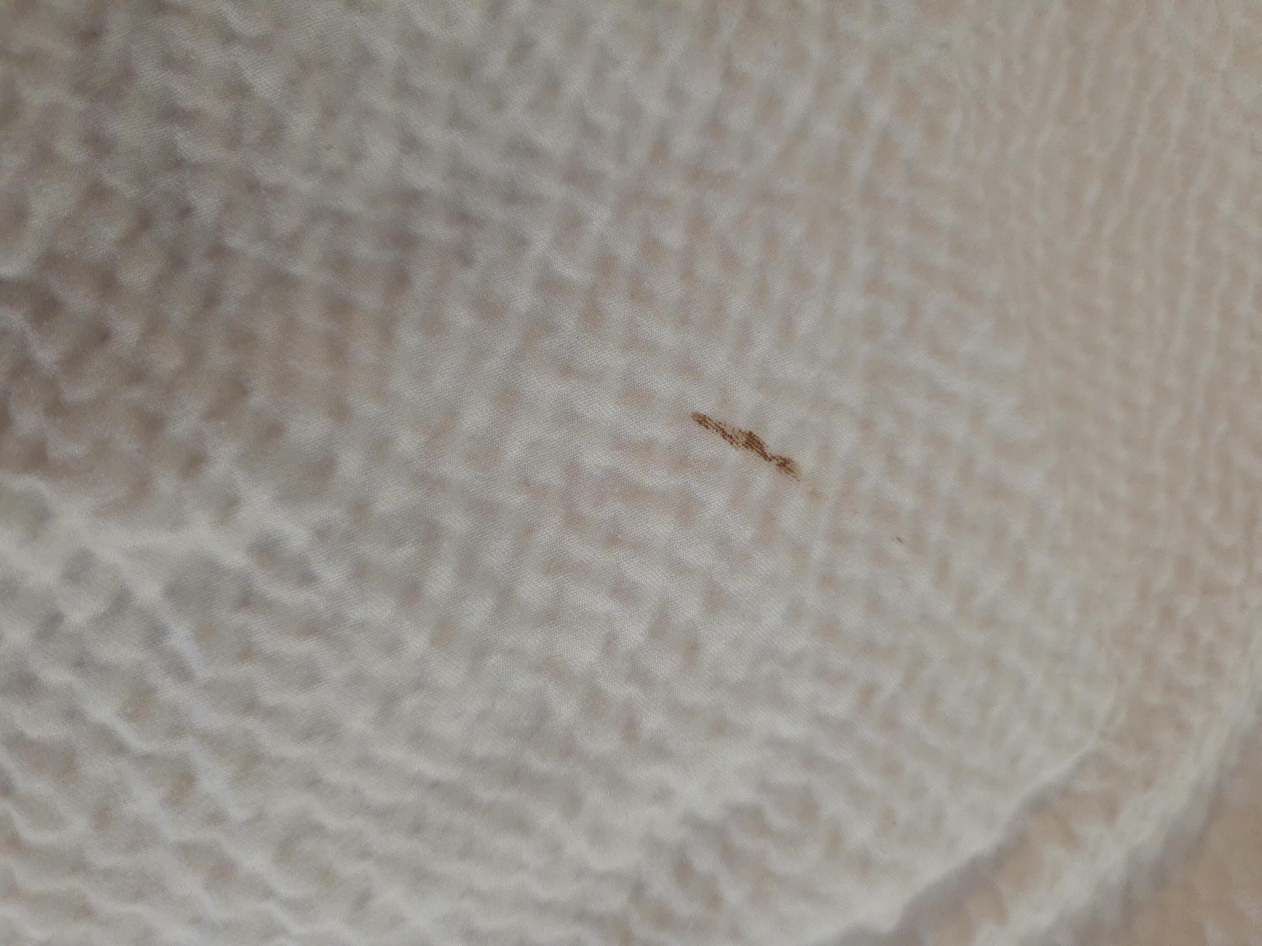 There were stains on all the linens