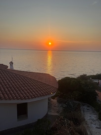 From the piazza next door to the apartment and near a great little restaurant.