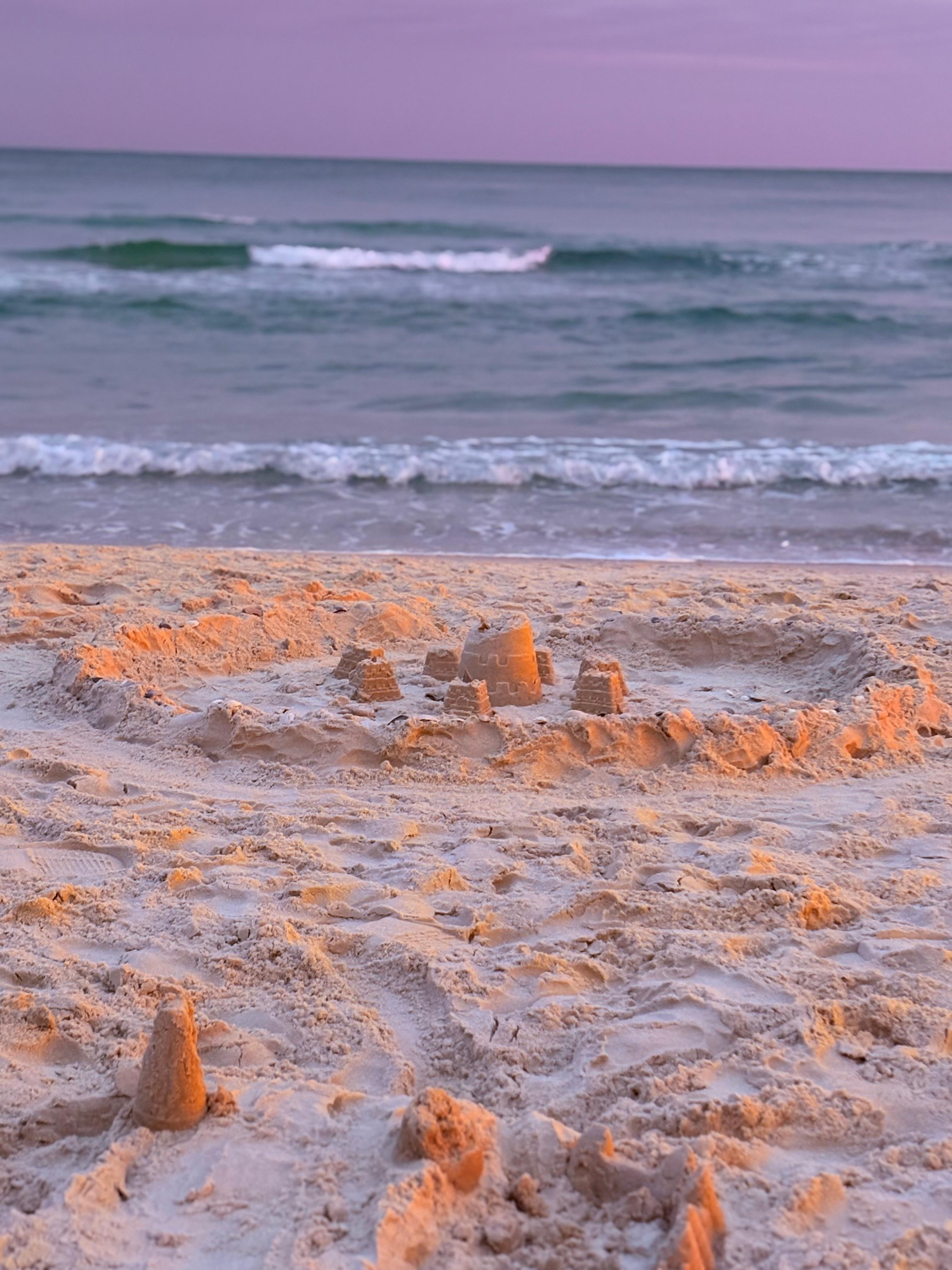 Evening down on the beach infront of the condo