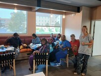 This is a picture of Annett with my wife Sandy and I and Christopher antis family from various places that stayed here as well.
