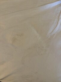 Stains inside bed