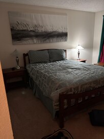 Nice bedroom. The fan in the closet was helpful on a warmer evening.