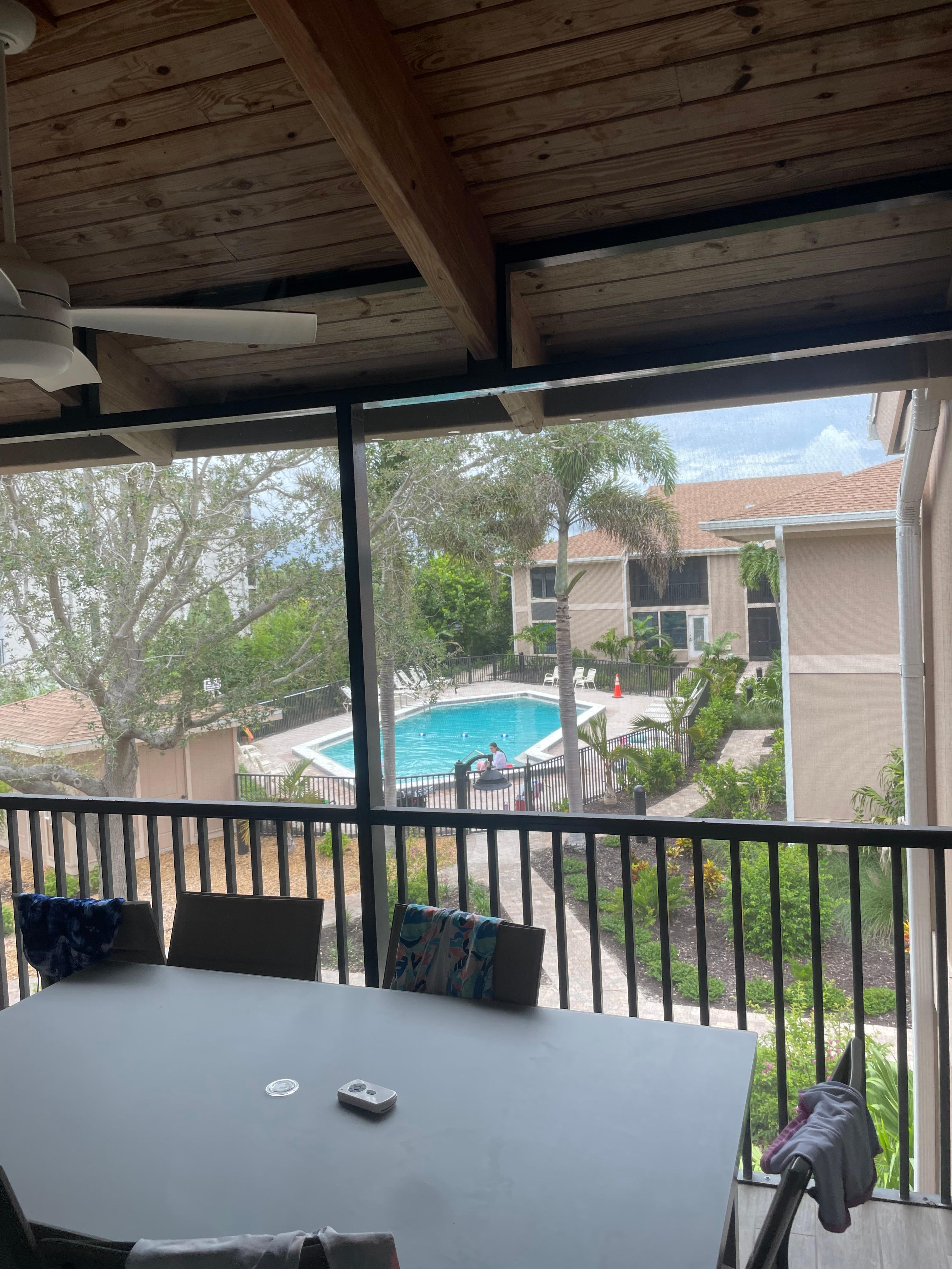 Loved that we could see our grandkids in the pool.