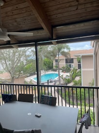 Loved that we could see our grandkids in the pool.
