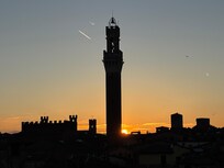 Torre Del Mangia at Sunset from balcony