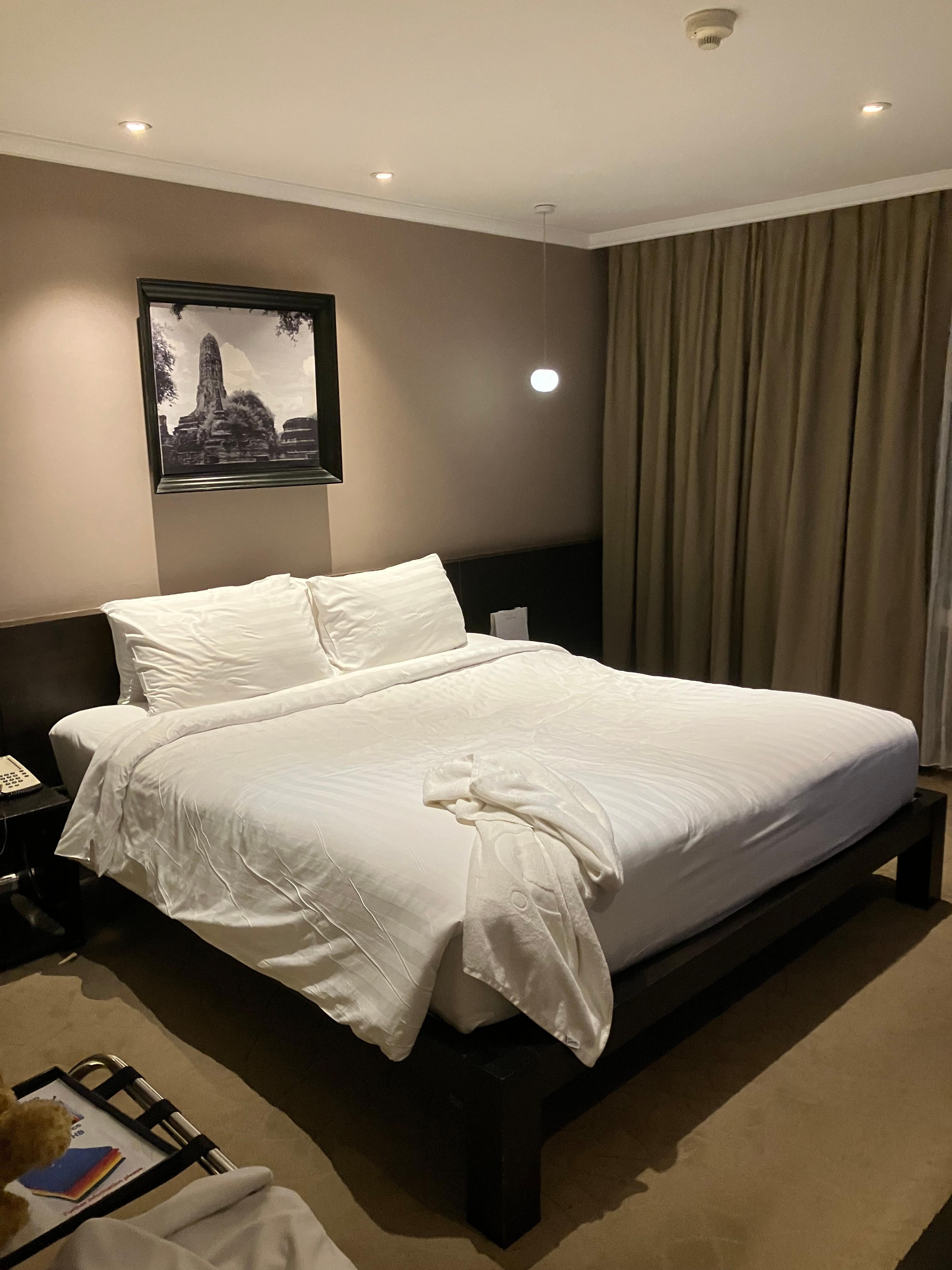 ベッドはダブル、広くてぐっすり眠れました