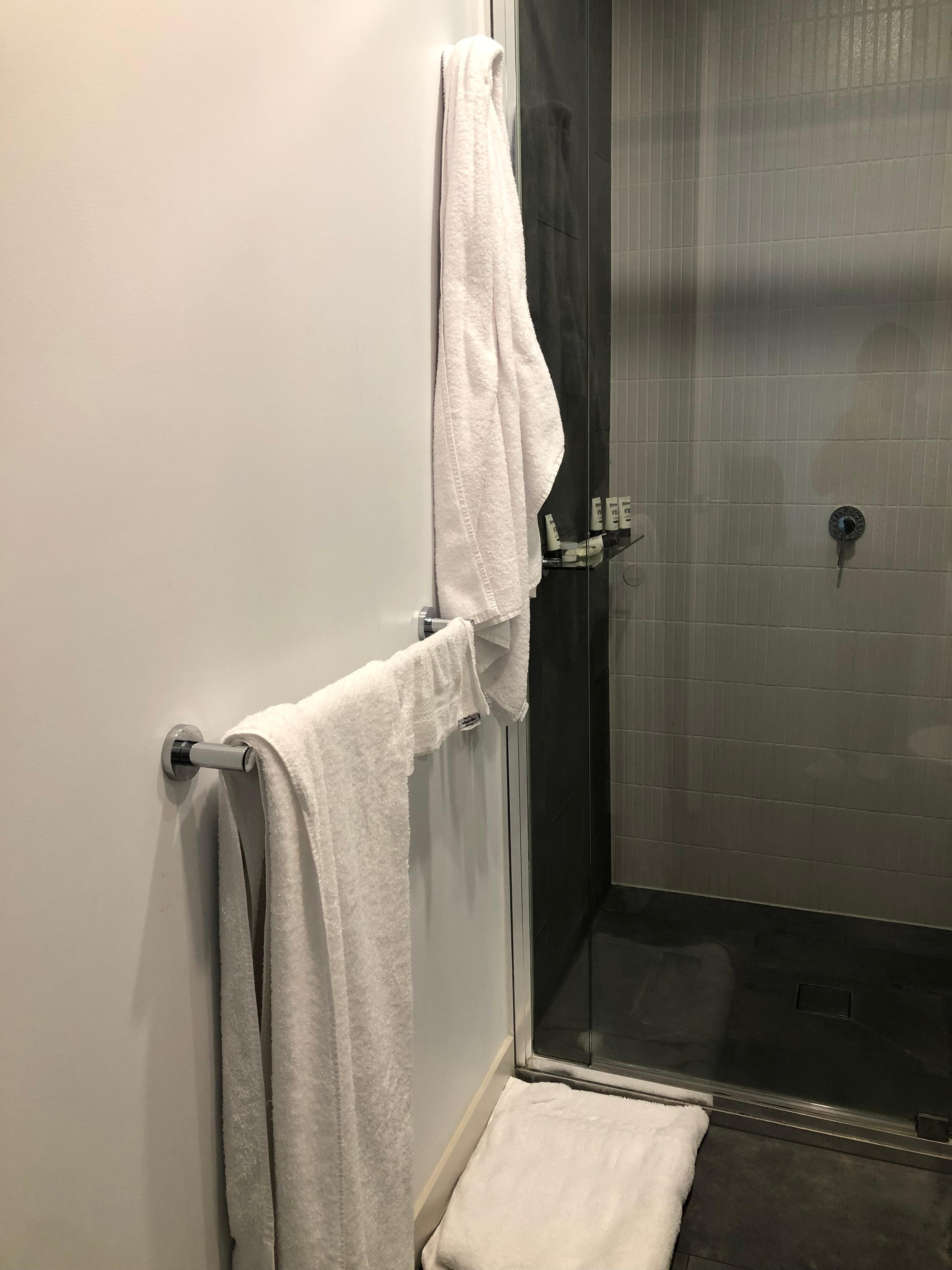Wish to have another towel rail and some hooks for clothes.