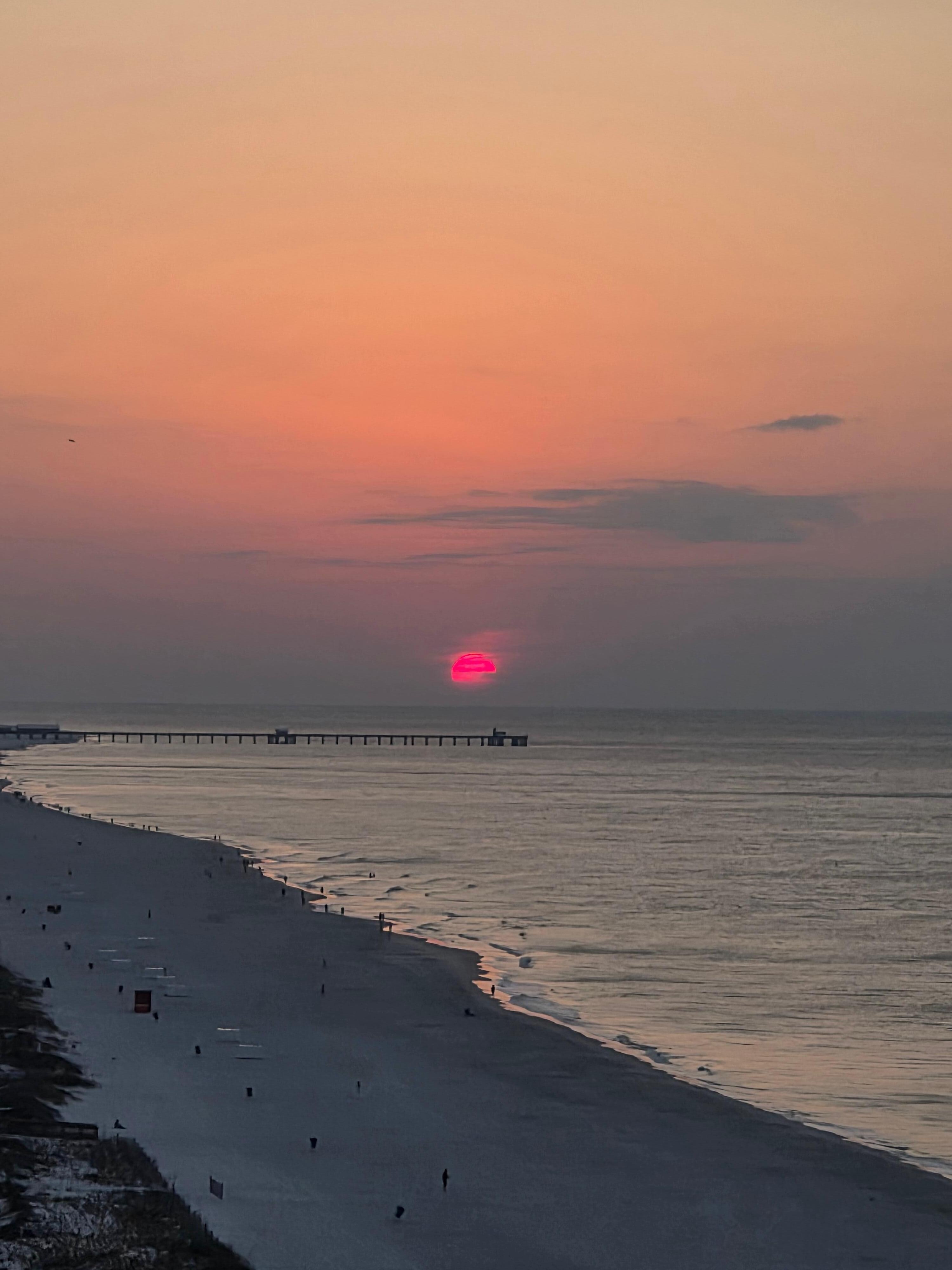 Sunrise view from the balcony