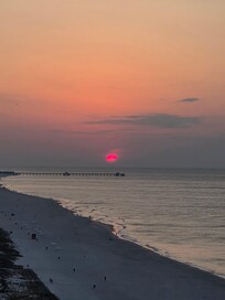 Sunrise view from the balcony