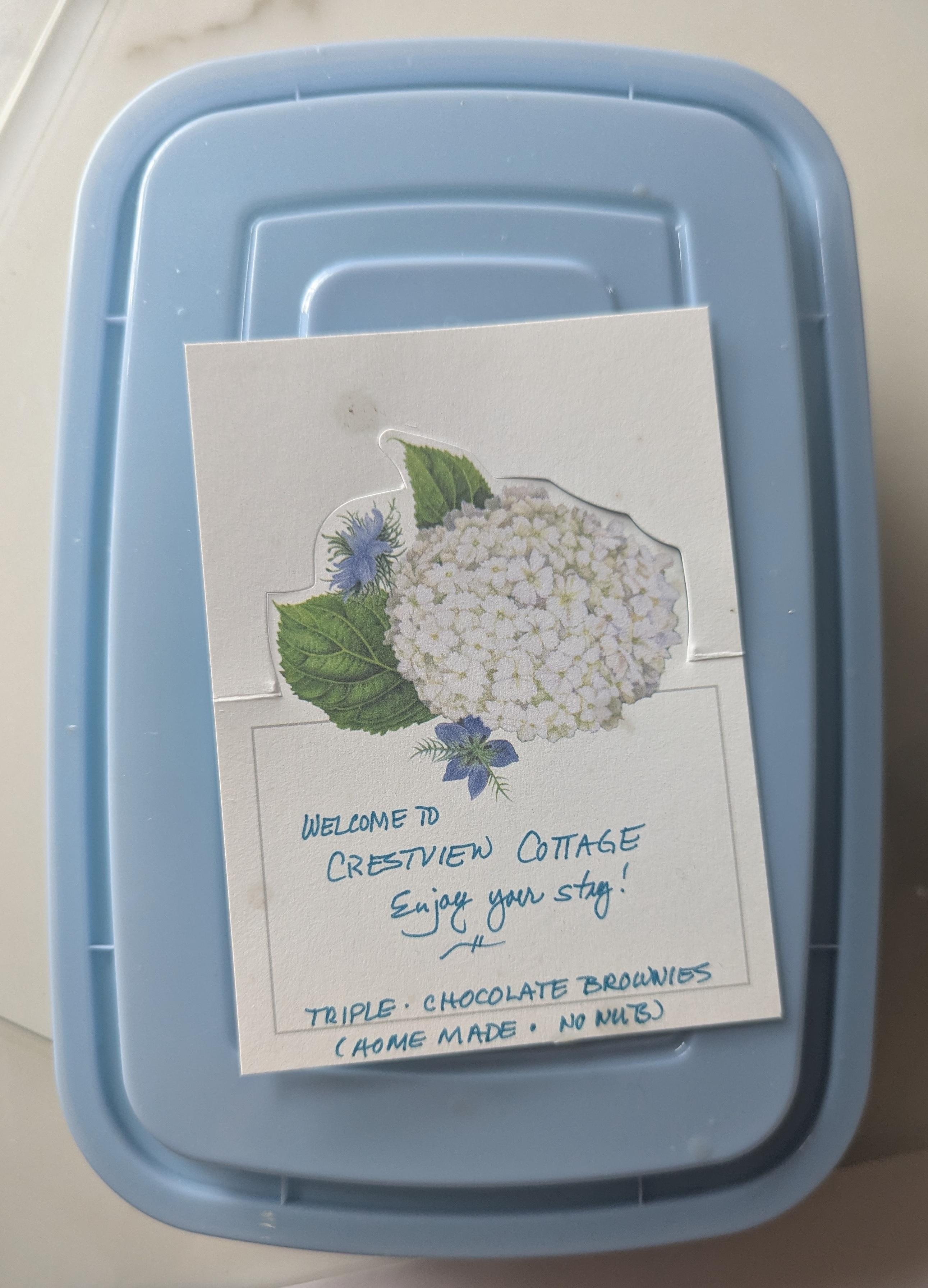 Welcome treat! So thoughtful!