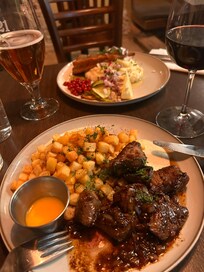 Café Sten Sture where you can try traditional Swedish dishes. Service is amazing.