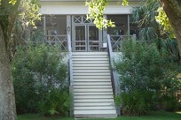 The back of the house
