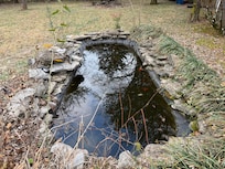 Koi pond (there is no hot tub)