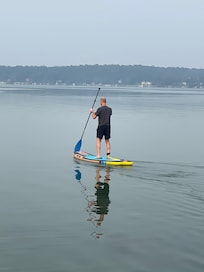 Paddling on the lake
