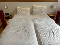 King bed = two single beds pushed together.  :  )