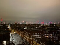 Smuk udsigt fra mit værelse på 11. etage