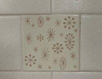 The tile in the shower stall was amazing!