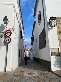 Street leading to hotel (2 m wide for car)