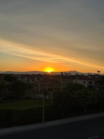 Sunrise from rooftop deck