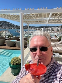 Strawberry Daiquiri from the roof bat