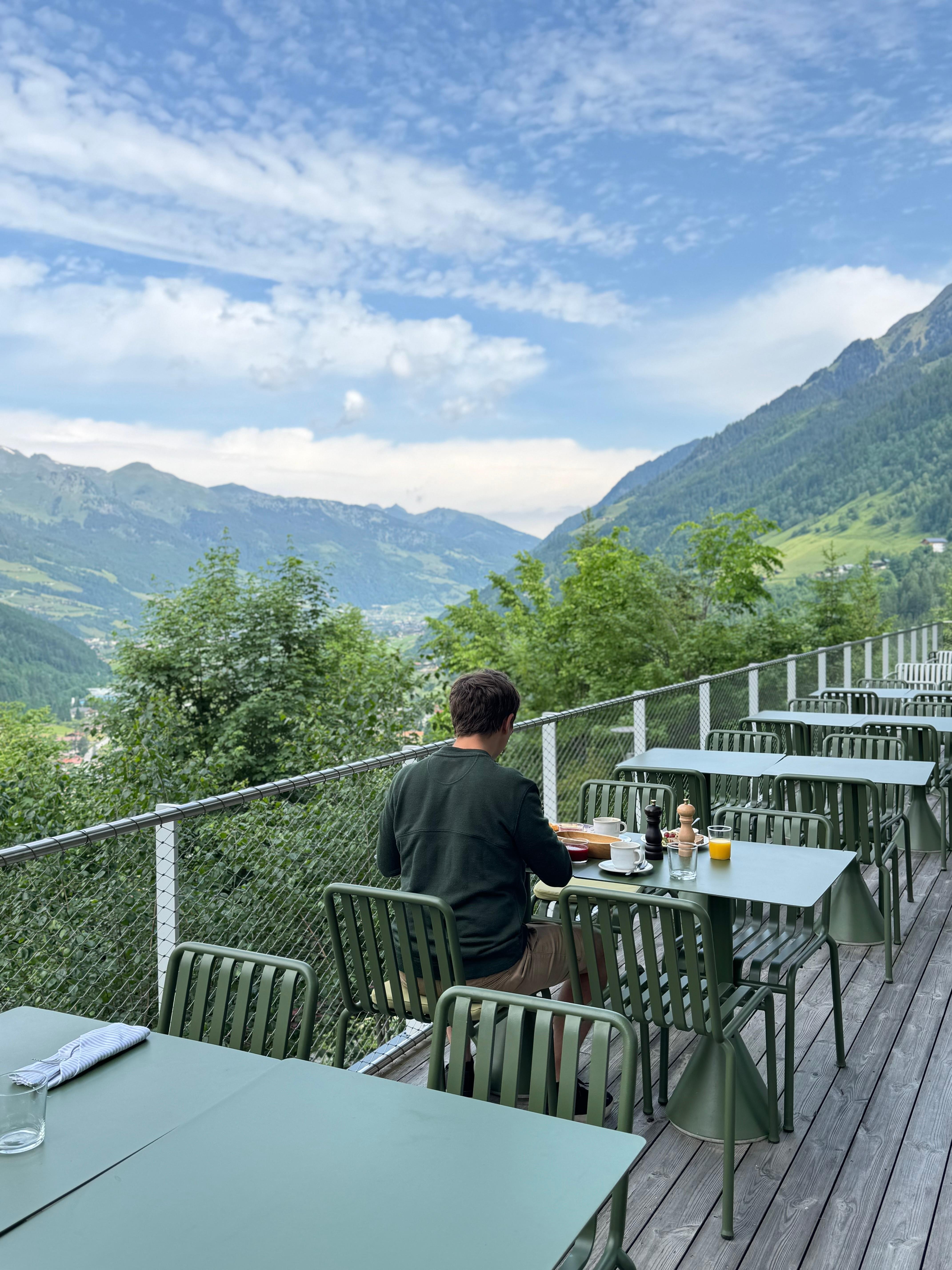 Breakfast with a view