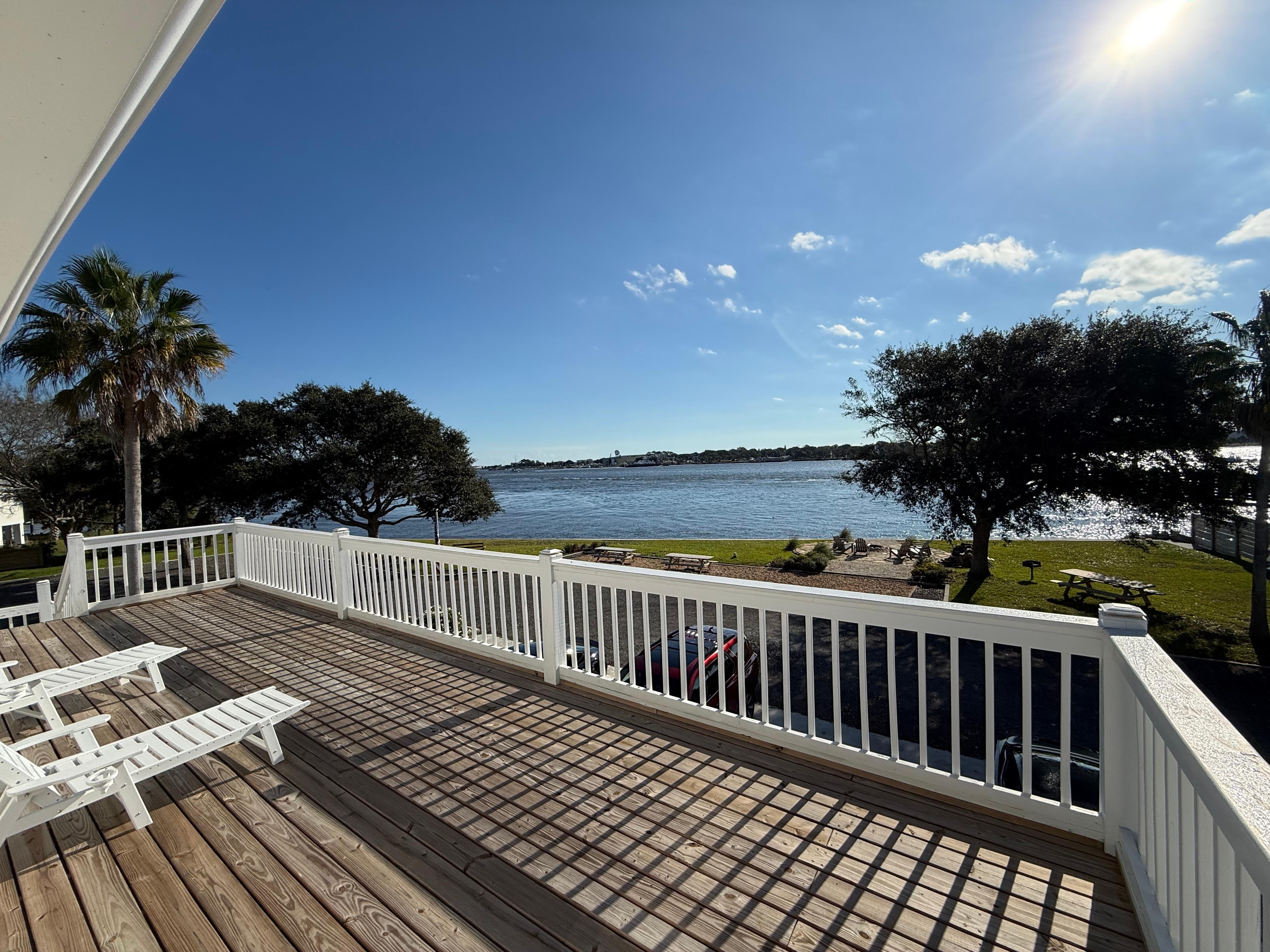Upstairs balcony view