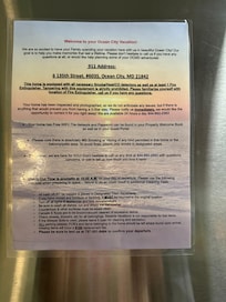 Checklist to do prior to checkout.