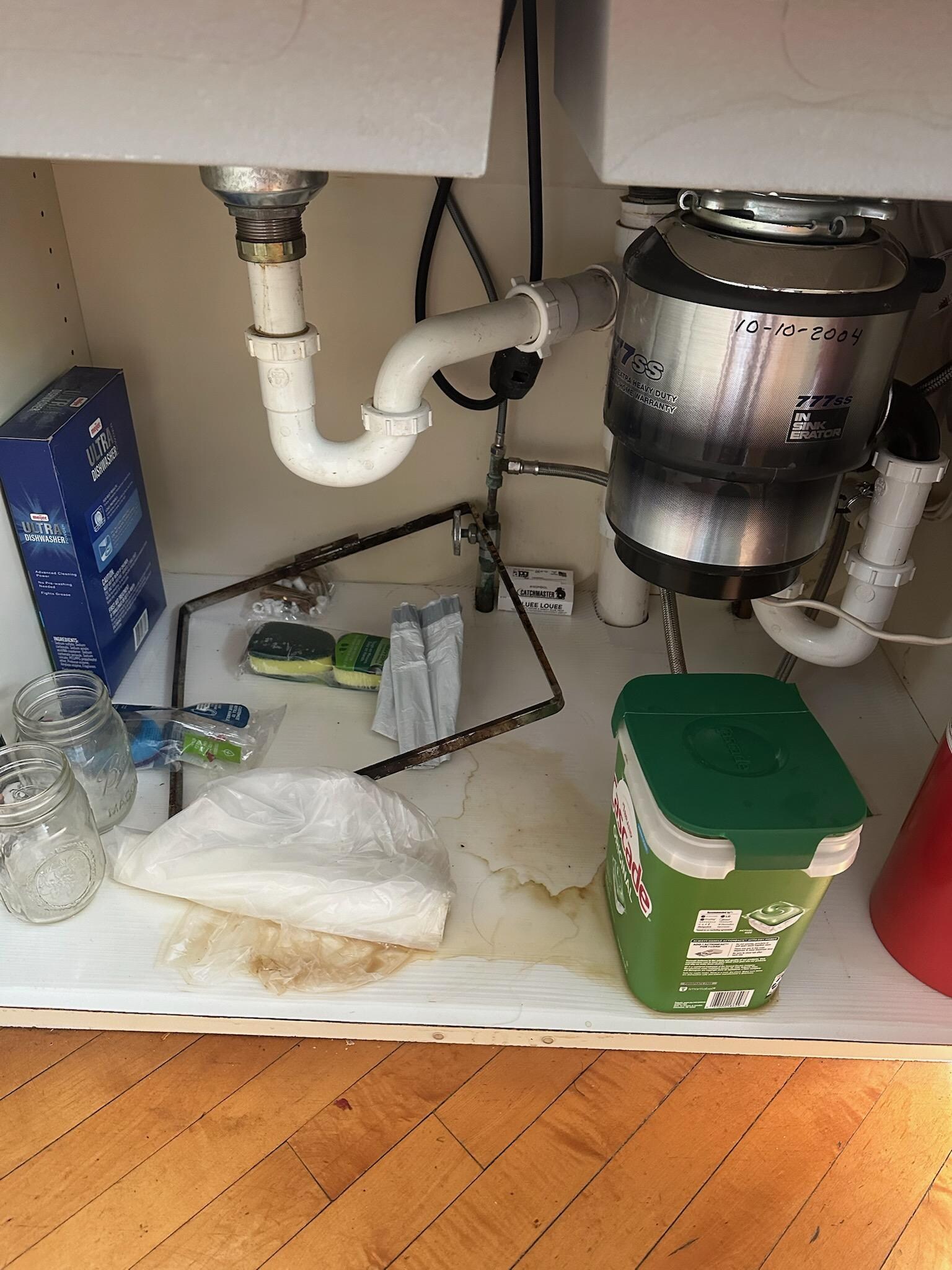 Kitchen Sink Leak