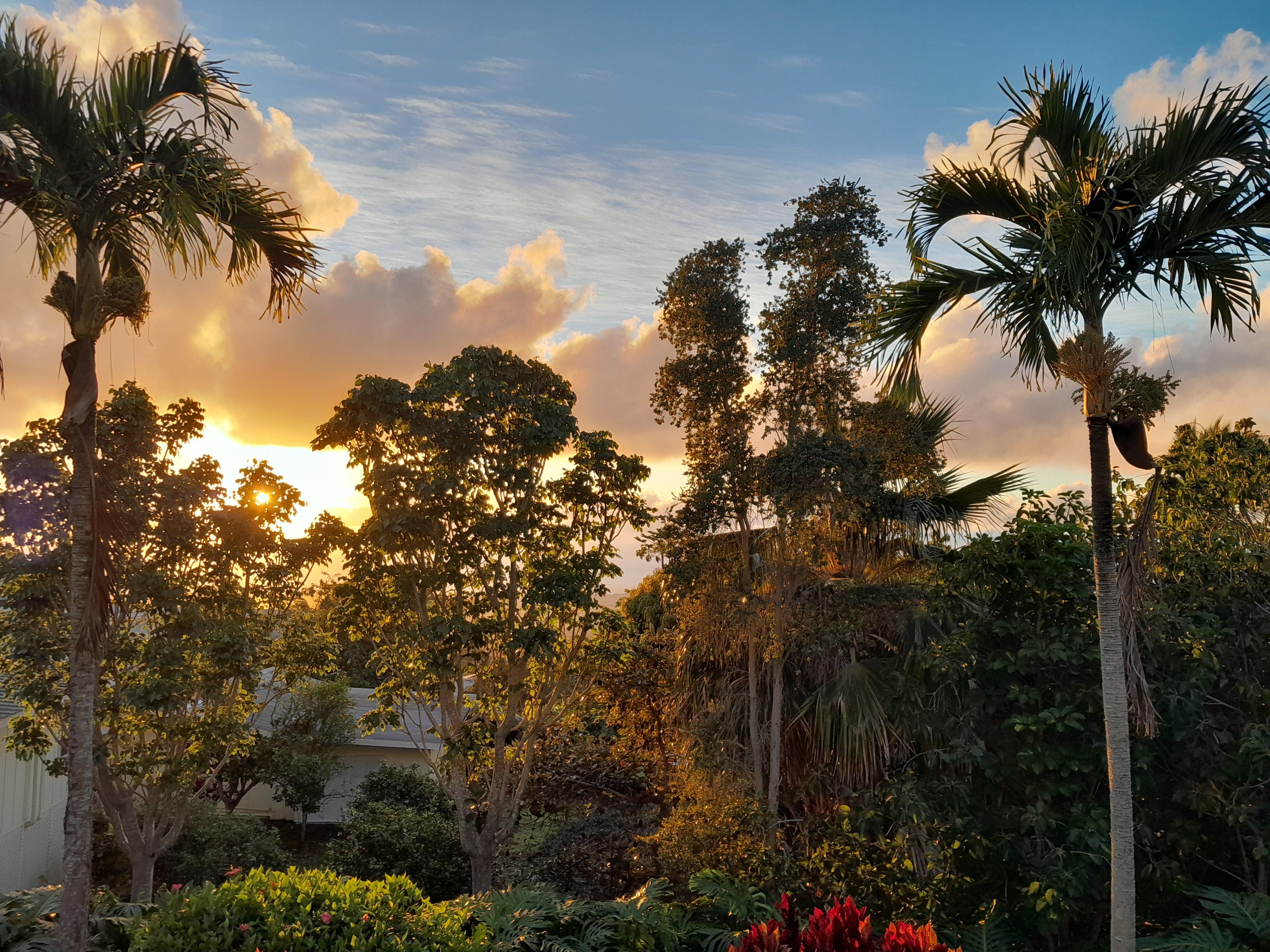 Sunset from the balcony