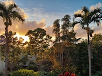 Sunset from the balcony