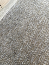 Unknown and disgusting stains on the carpet.