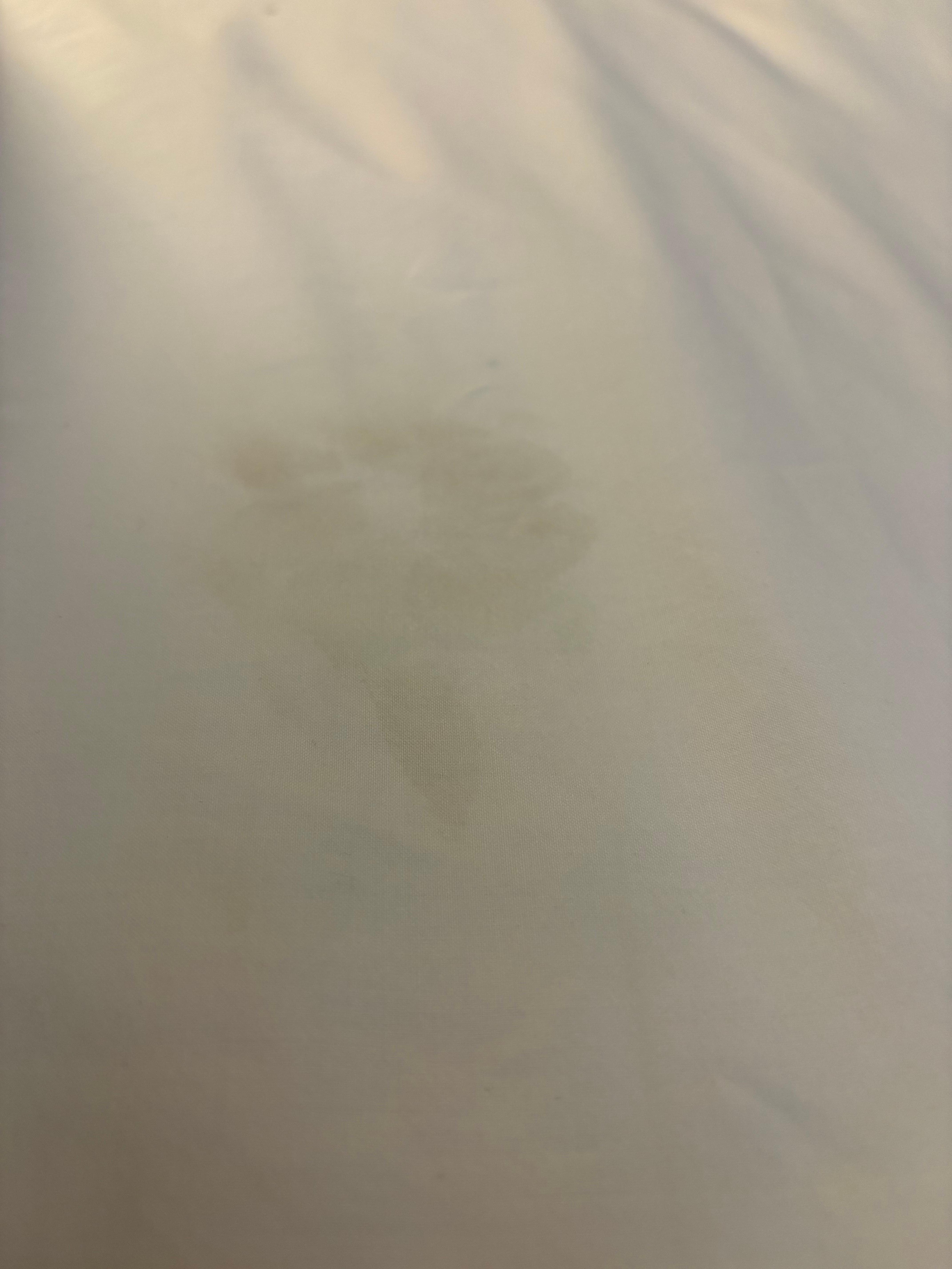another stain on sheet. Gross.
