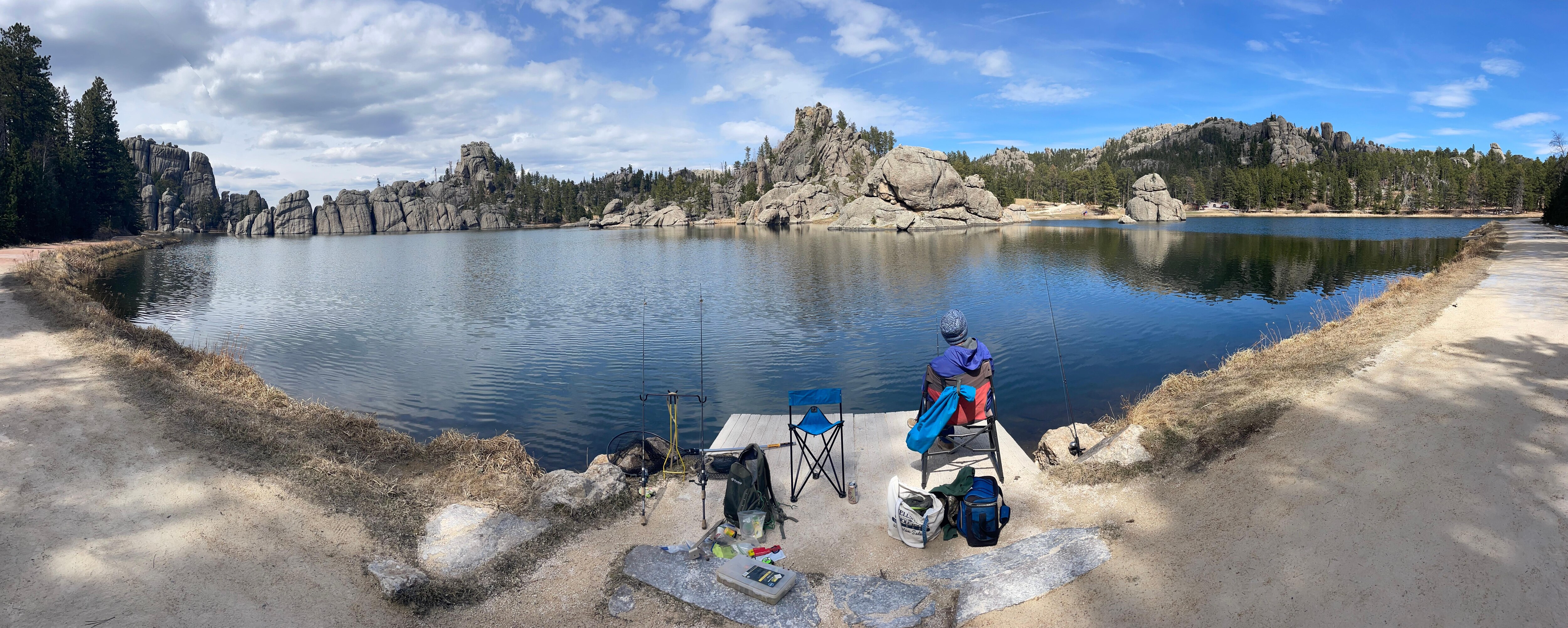 Fishing at Sylvan Lake