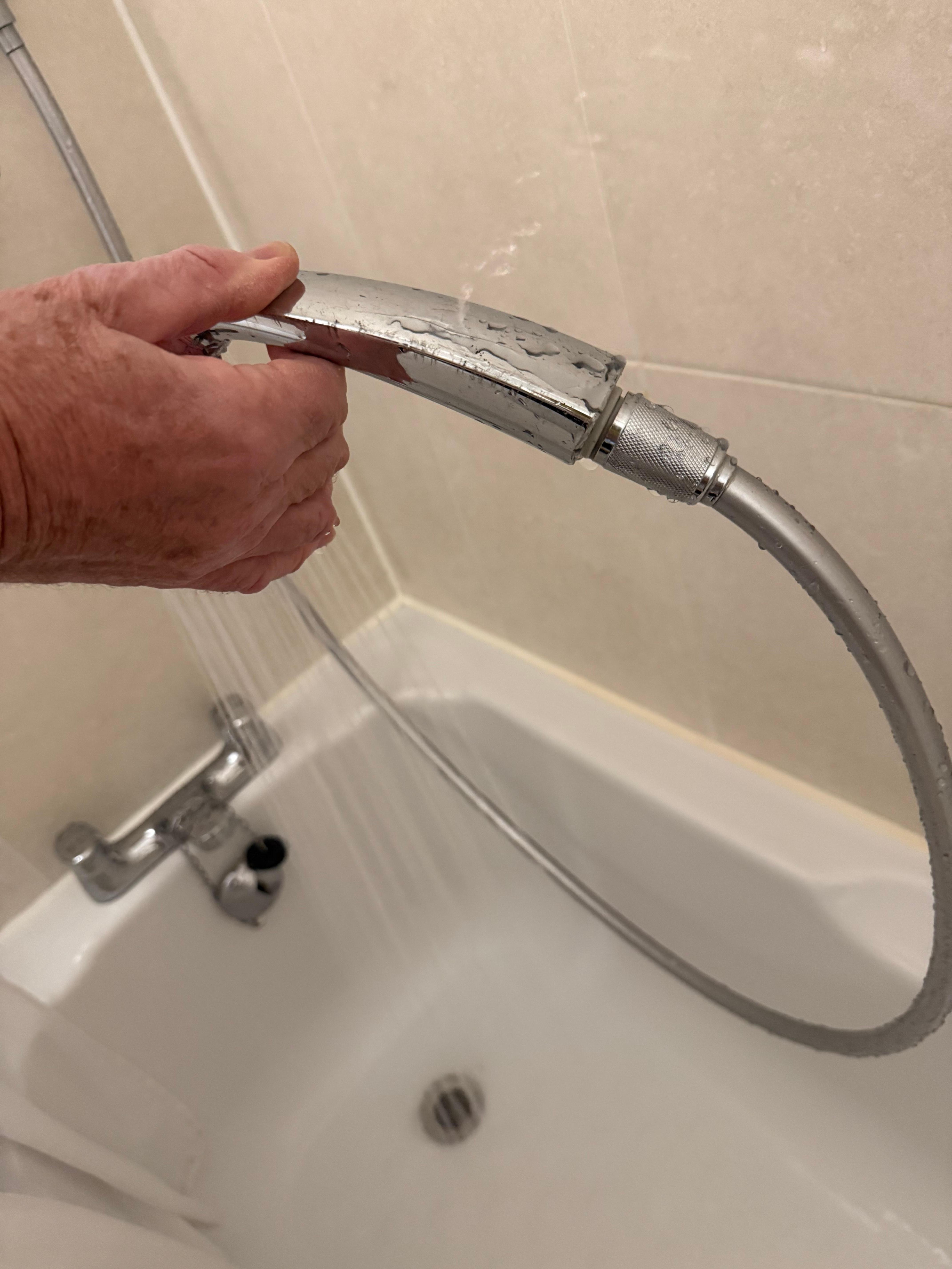 Leaking shower head