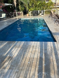 Newly resurfaced pool