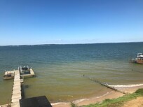 The fabulous dock and little beach!