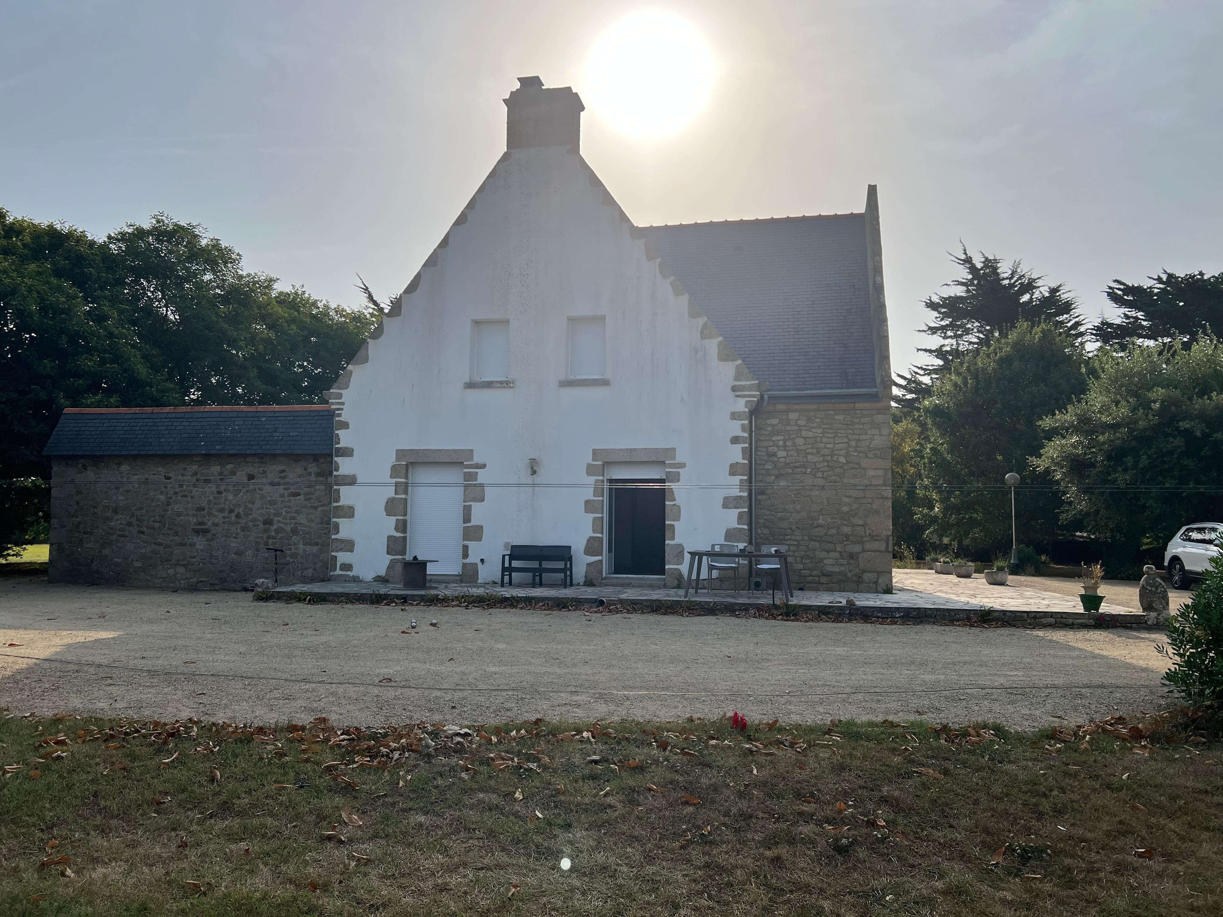 Ferienhaus vom Park aus gesehen