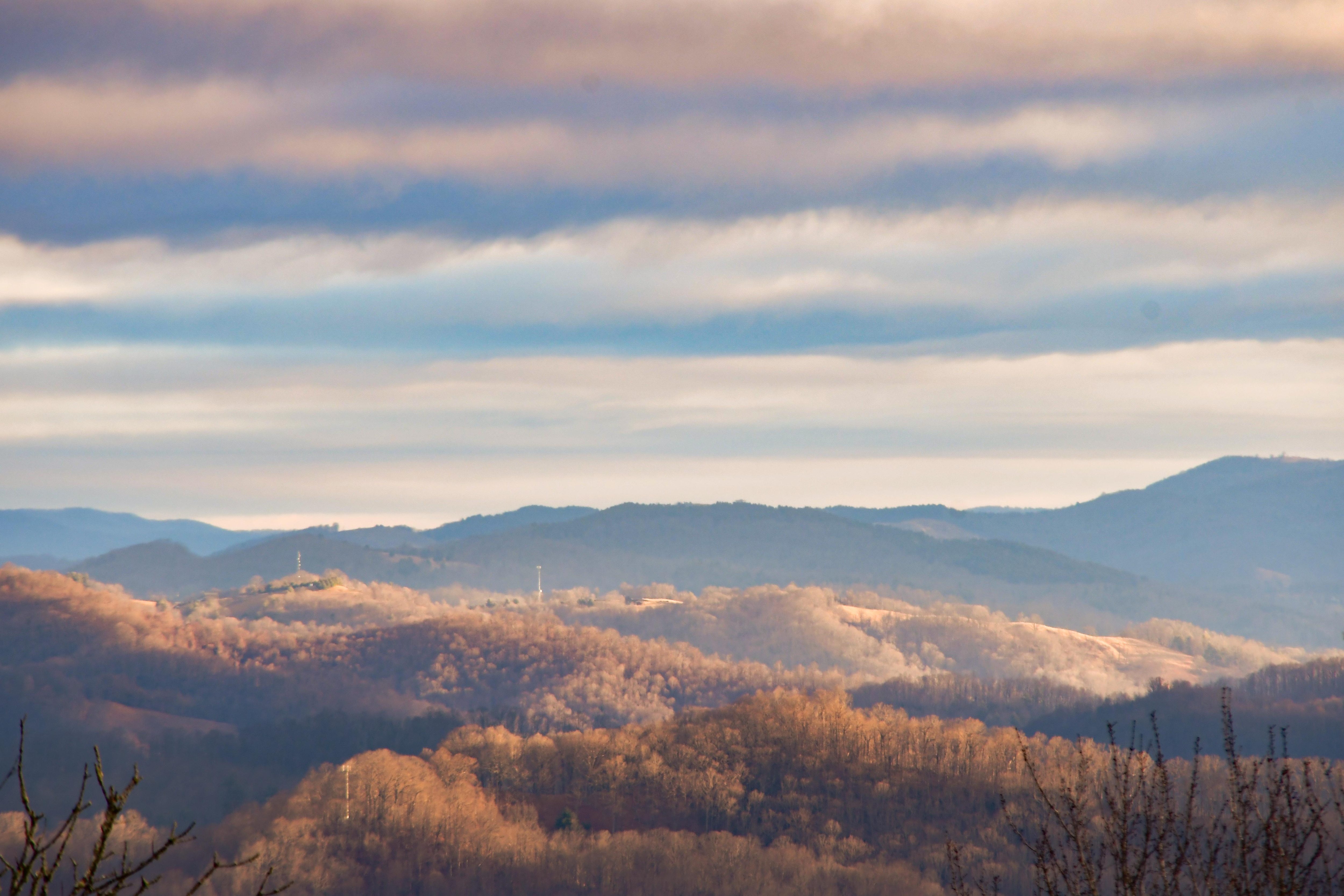 1 Top of the mountain view from hiking trail 