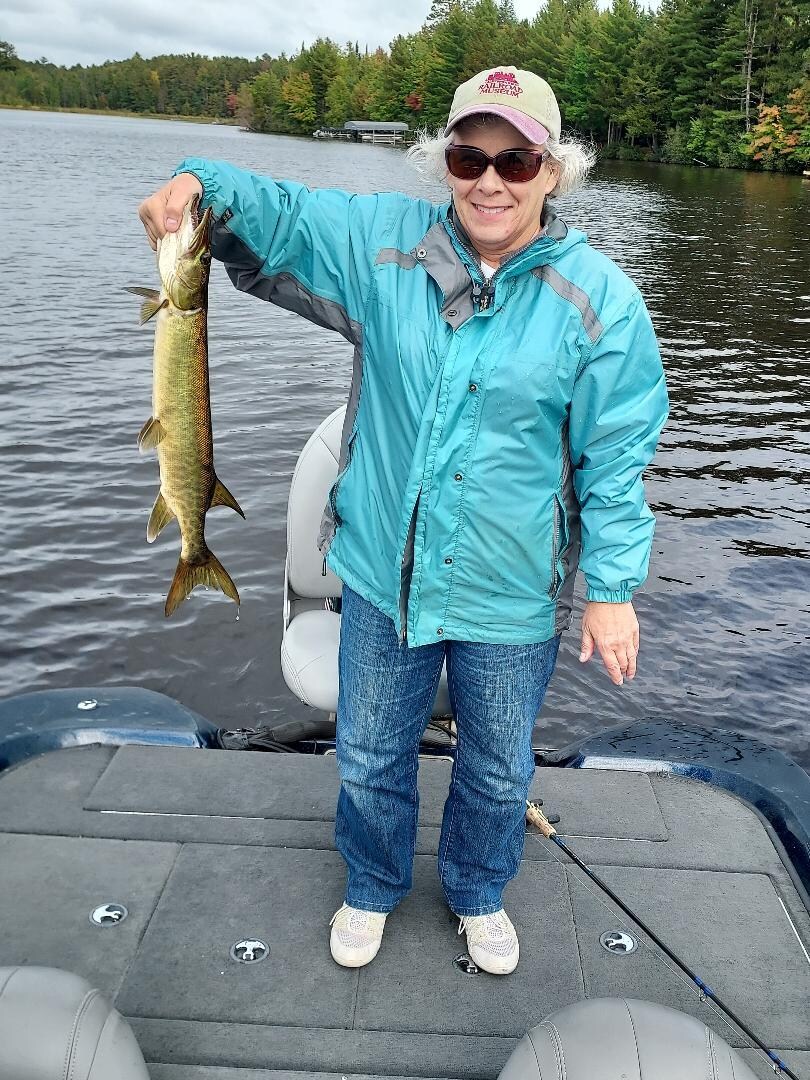 Caught and released muskie