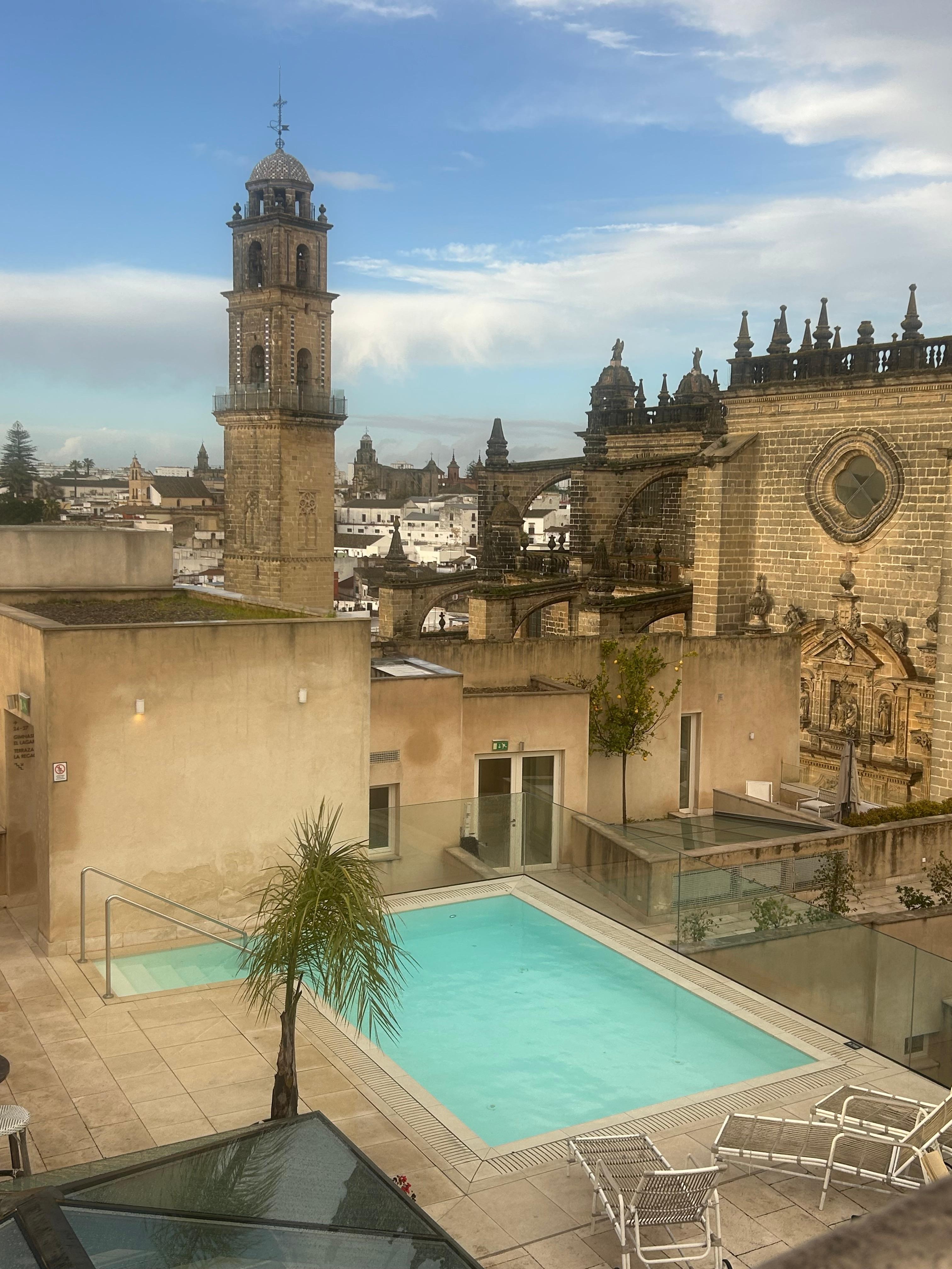 View from the rooftop. 