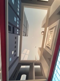 Decke in einem der Höfe