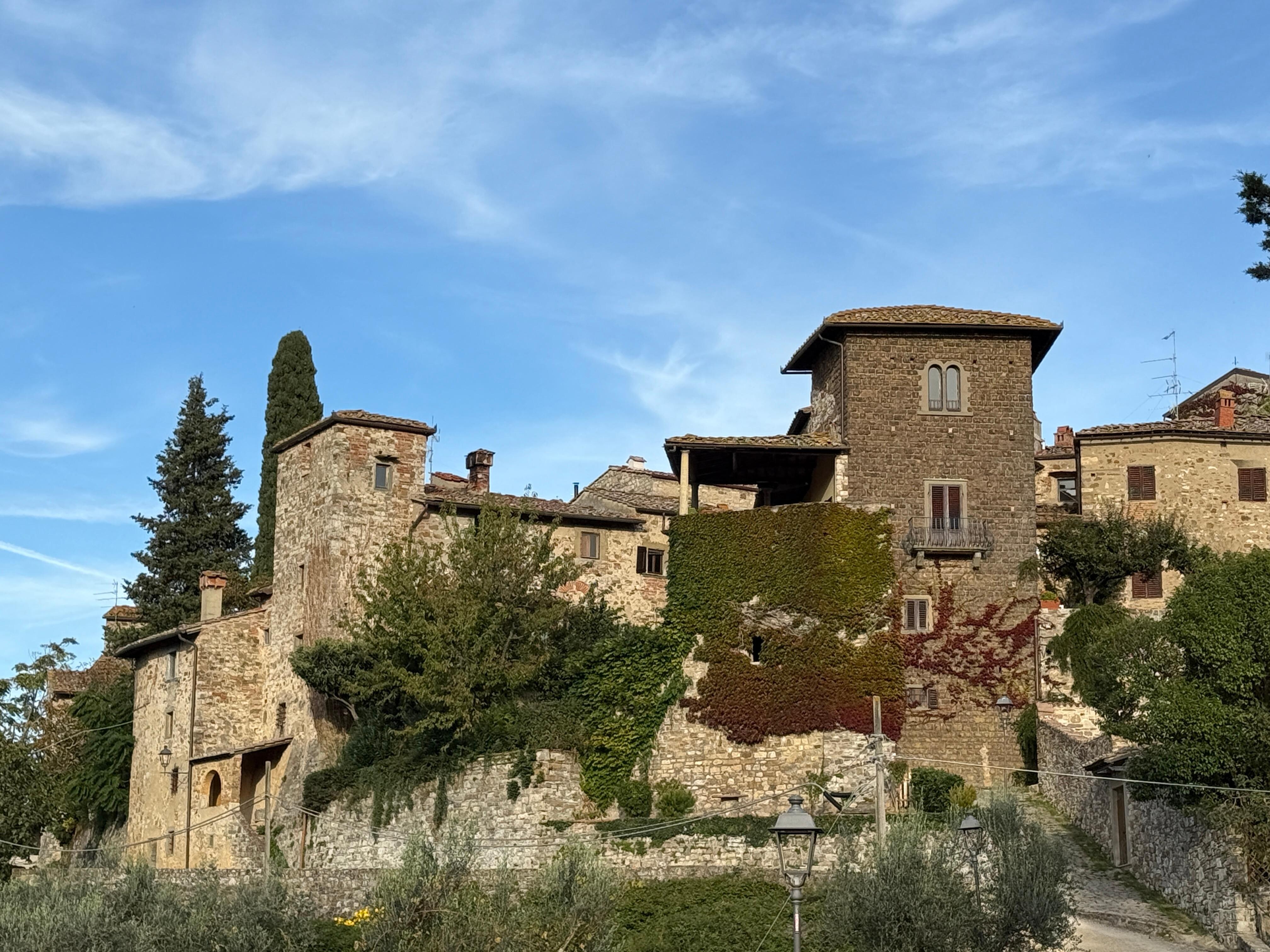 Exterior of Montefioralle village