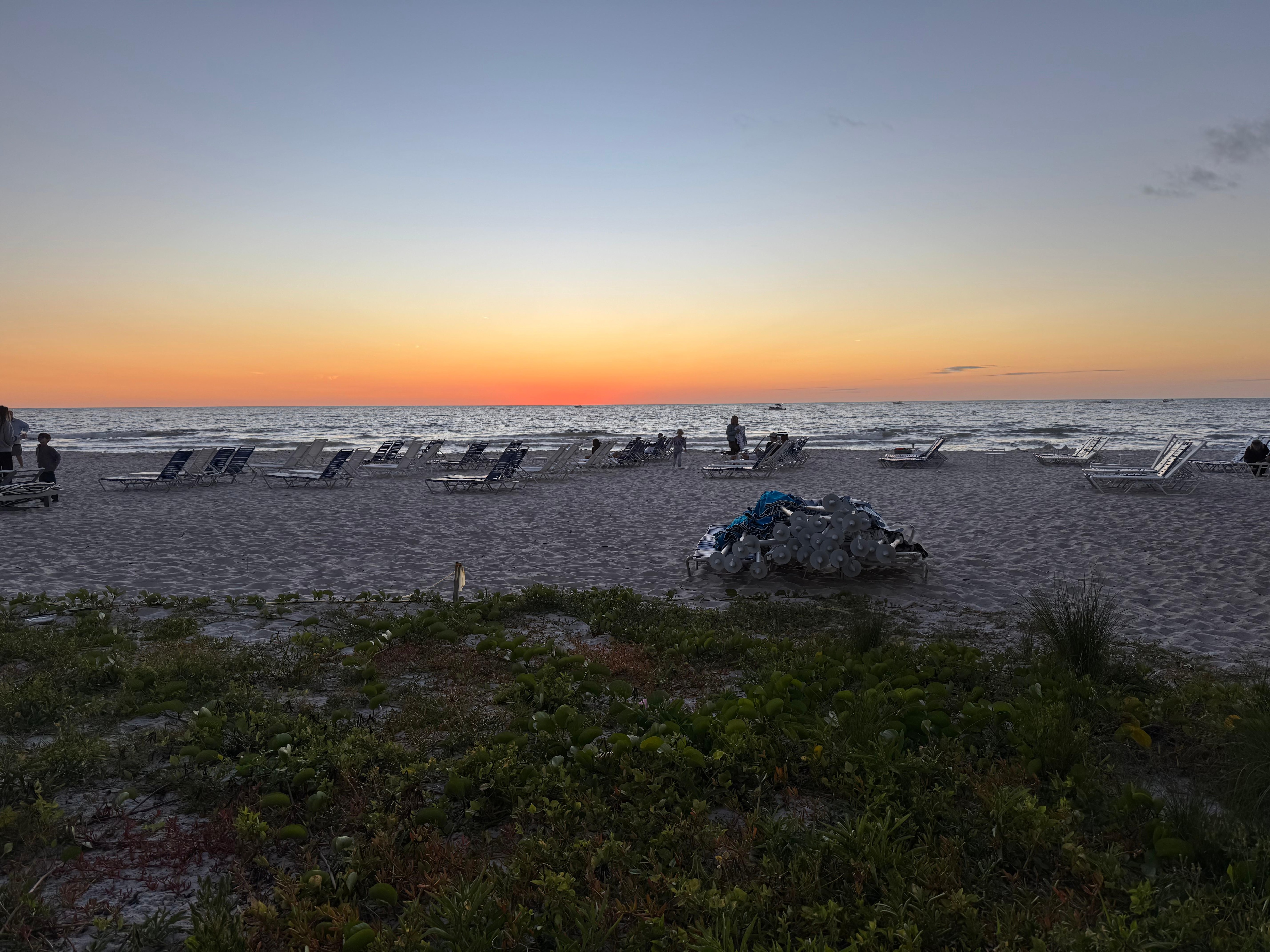 Beach view at sunset 🌅 