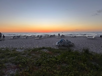 Beach view at sunset 🌅