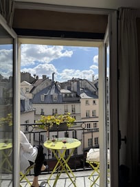 Vacker utsikt över takåsarna.