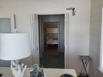 3rd bedroom is a bunk in the primary room's closet, only accessible through the primary bathroom. No window and can't get in or out of that room if someone is showering or using the restroom.