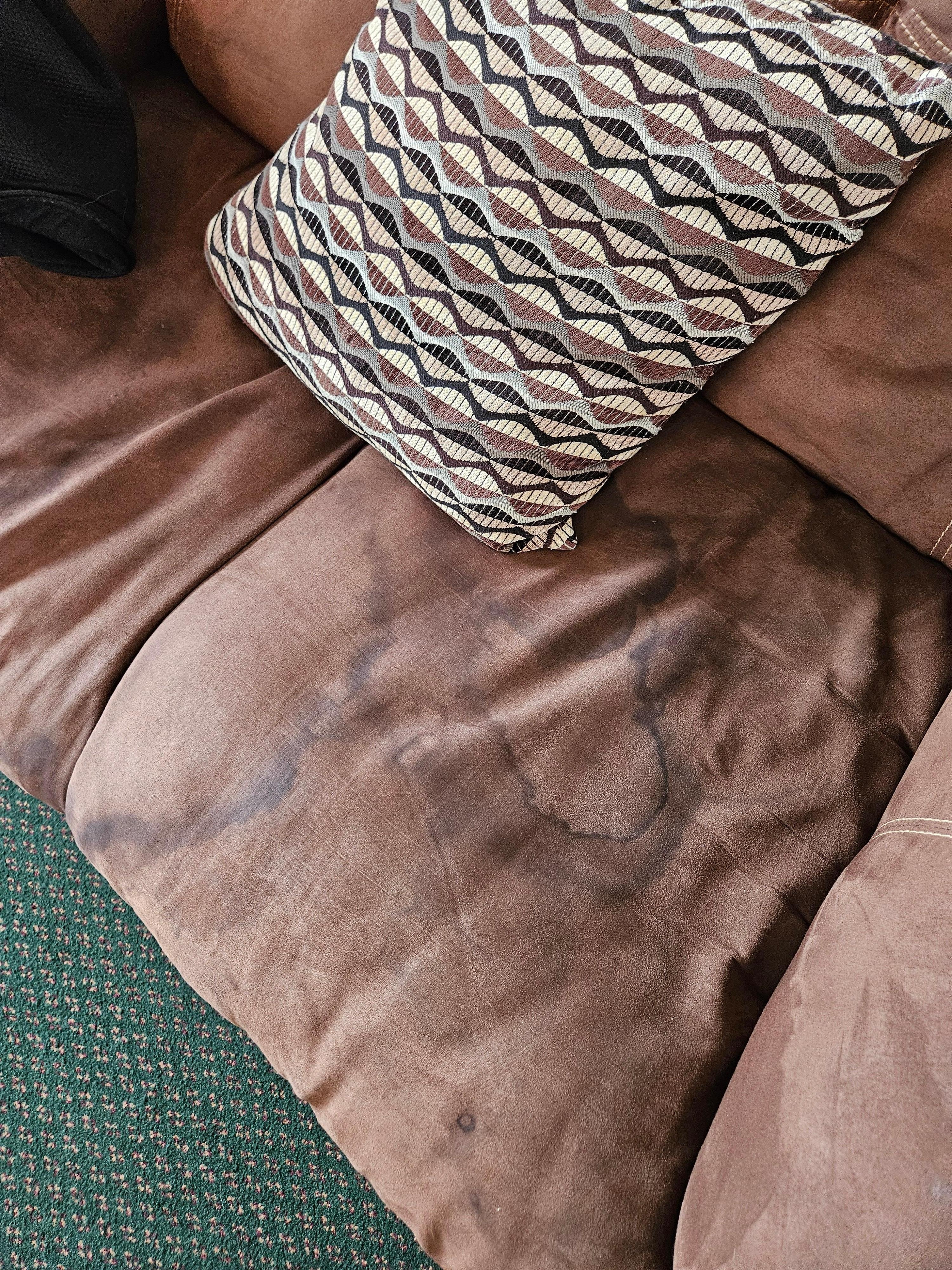 Stained couch