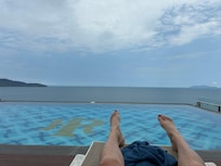View from rooftop pool