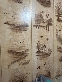 Dated paneling in bedroom